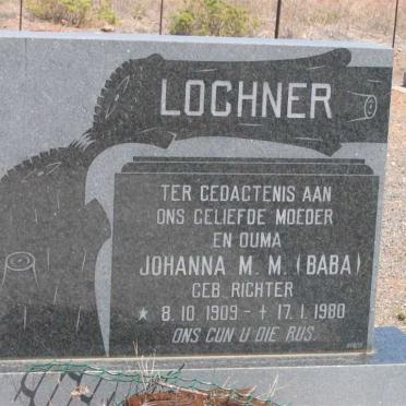 LOCHNER Johanna M.M. née RICHTER 1909-1980