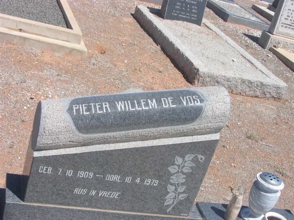 VOS Pieter Willem, de 1909-1979