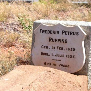 RUPPING Frederik Petrus 1850-1935