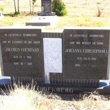 LIEBENBERG Jacobus Coenraad 1900-1989 &amp; Johanna Cristophora 1903-1995