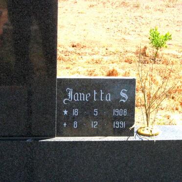 ZYL Janetta S., van 1908-1991