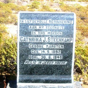 STEENKAMP Catharina J. nee KARSTEN 1892-1948