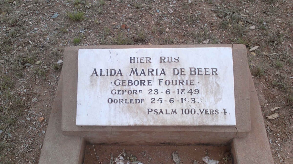 BEER Alida Maria, de FOURIE 1849-1939