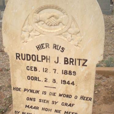 BRITZ Rudolph J. 1889-1944