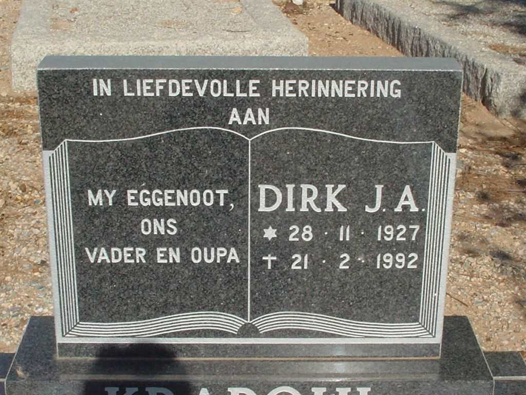 KRAPOHL Dirk J.A. 1927-1992