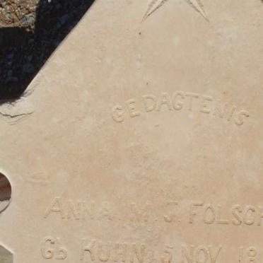 FOLSCHER Anna M.J. nee KUHN 1887-1930