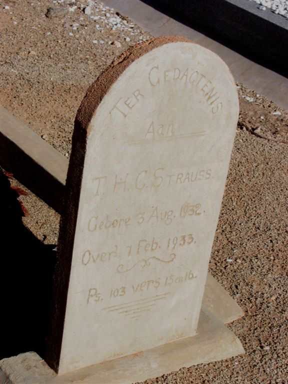 STRAUSS T.H.G 1932-1933