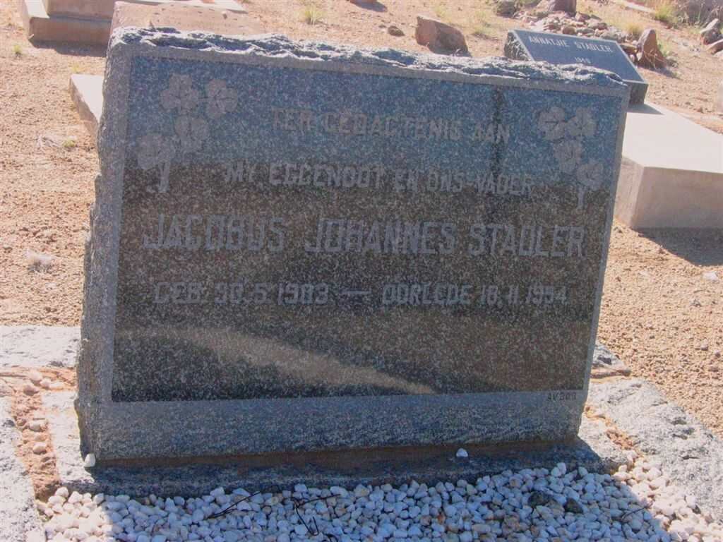 STADLER Jacobus Johannes 1903-1954