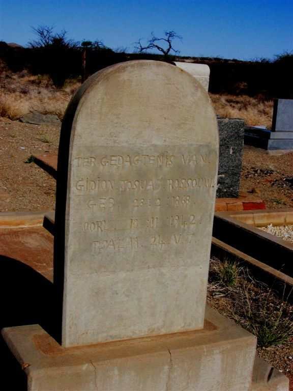 ROSSOUW Gidion Josua 1868-1942