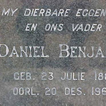STEENKAMP Daniel Benjamin 1881-1963 &amp; Aletta Susanna M. GROBLER 1900-1980