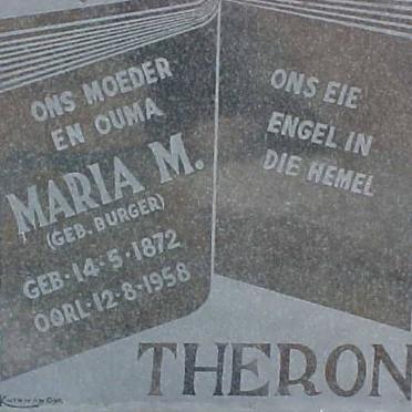 THERON Maria M. nee BURGER 1872-1958