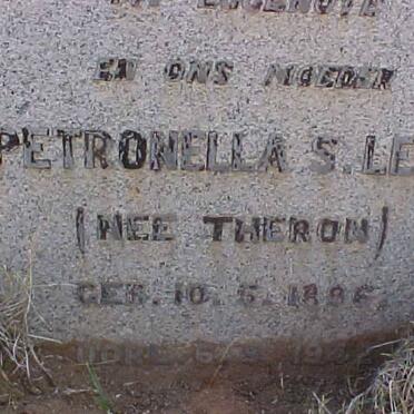 LERM Petronella S. nee THERON 1896-1942