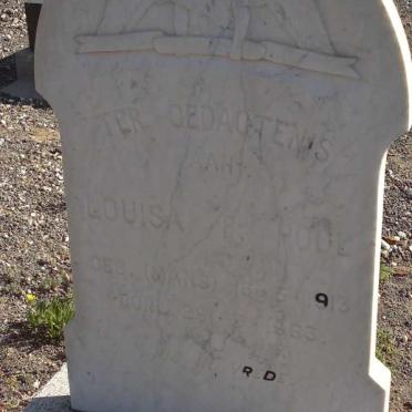 POOL Louisa ?. 1913-1963 :: POOL Martha Aletta 1939-1949