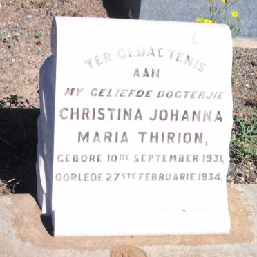 THIRION Christina Johanna Maria 1931-1934