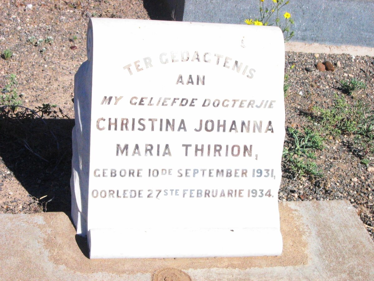 THIRION Christina Johanna Maria 1931-1934