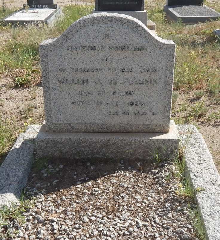 PLESSIS Willem J., du 18?7-1954