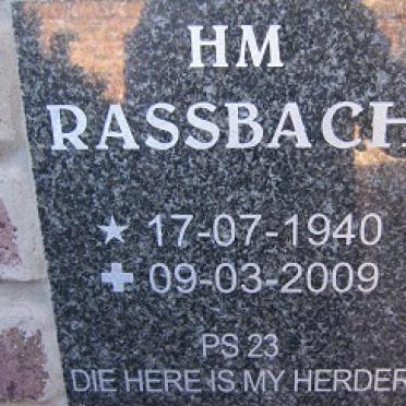 RASSBACH H.M. 1940-2009