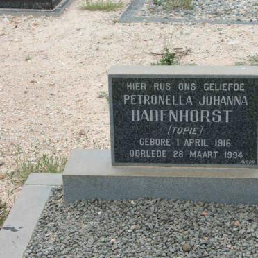 BADENHORST Petronella Johanna 1916-1994