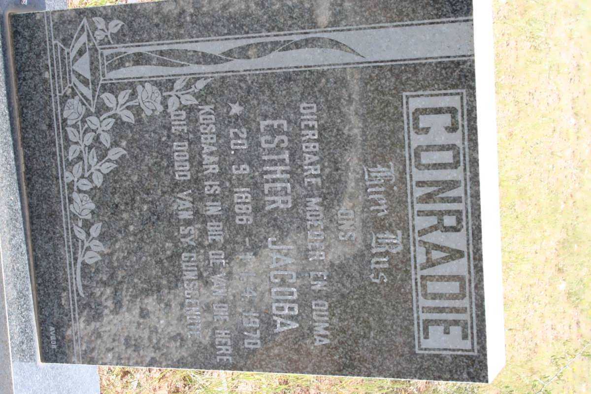 CONRADIE Esther Jacoba 1886-1970
