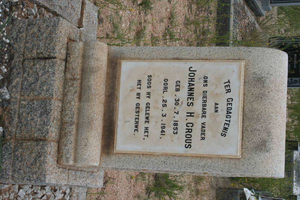 CROUS Johannes H. 1853-1941