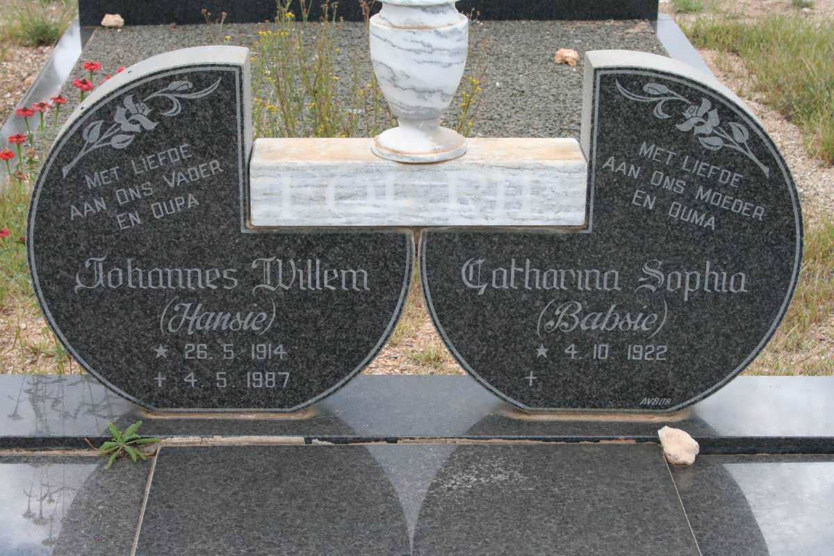 FOURIE Johannes Willem 1914-1987 &amp; Catharina Sophia 1922-
