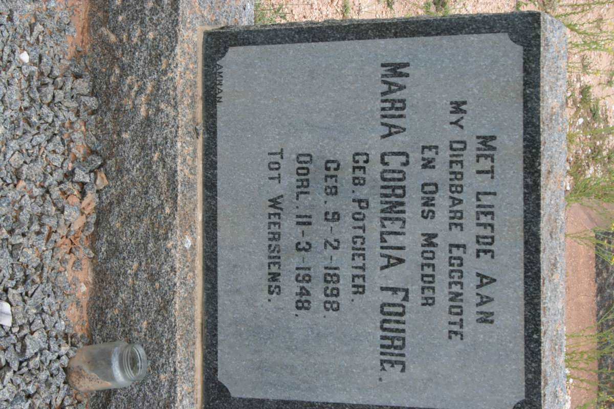 FOURIE Maria Cornelia nee POTGIETER 1898-1948