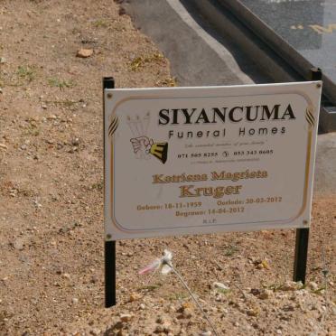 KRUGER Katriena Magrieta 1959-2012