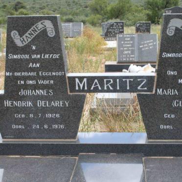 MARITZ Johannes Hendrik Delarey 1926-1976 &amp; Maria Catharina CLOETE