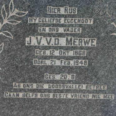 MERWE J.V., v.d. 1868-1948
