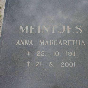 MEINTJES Anna Margaretha 1911-2001