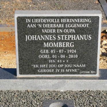 MOMBERG Johannes Stephanus 1924-2010