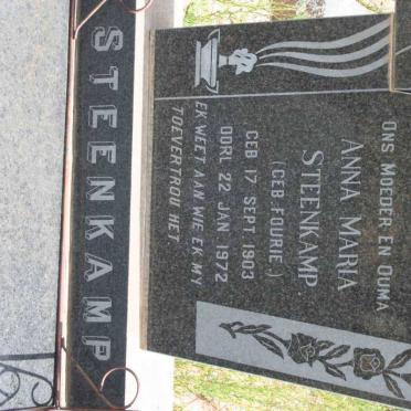 STEENKAMP Anna Maria nee FOURIE 1903-1972