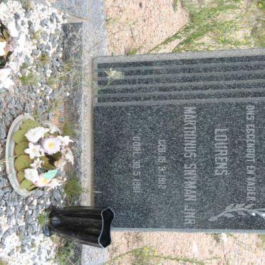 SNYMAN Lourens Marthinus 1912-1961