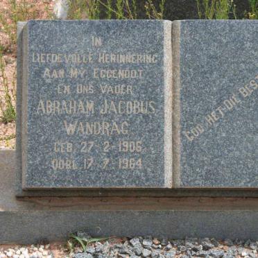 WANDRAG Abraham Jacobus 1906-1964