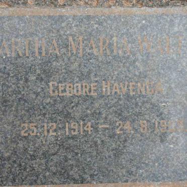 WILLERS Martha Maria nee HAVENGA 1914-1955