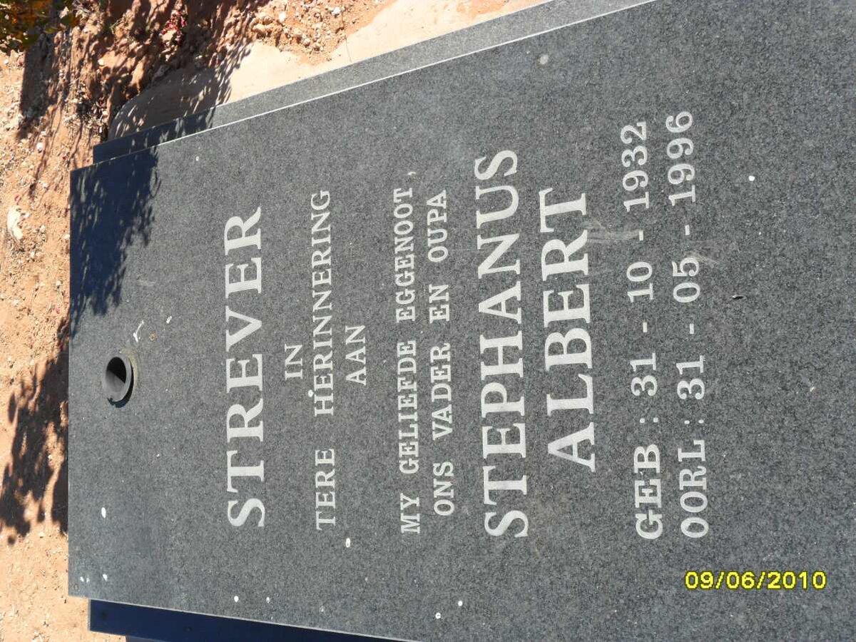 STREVER Stephanus Albert 1932-1996