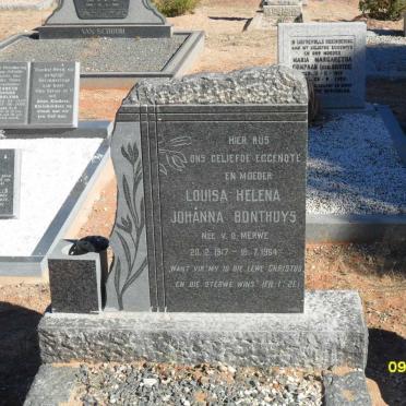 BONTHUYS Louisa Helena Johanna nee VAN DER MERWE 1917-1964