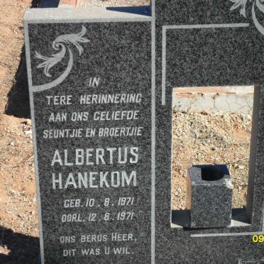 HANEKOM Albertus 1971-1971