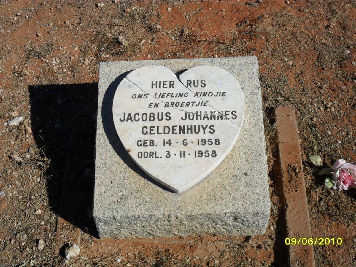 GELDENHUYS Jacobus Johannes 1958-1958