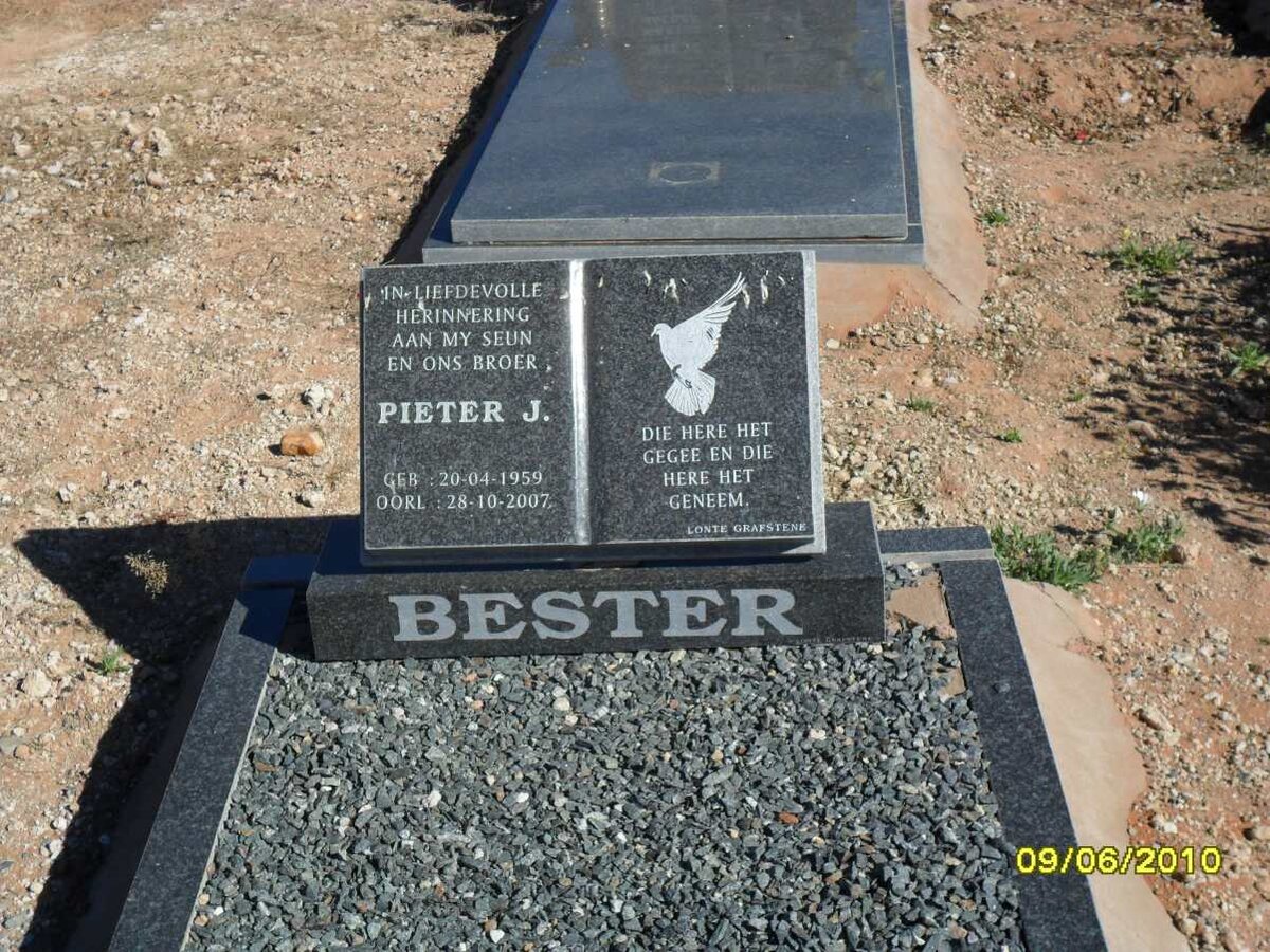 BESTER Pieter J. 1959-2007