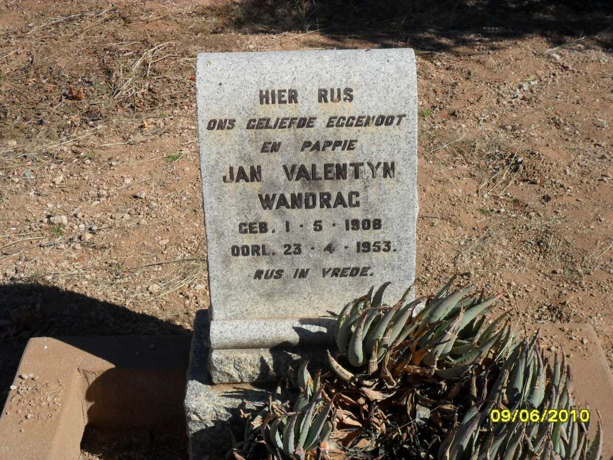 WANDRAG Jan Valentyn 1908-1953