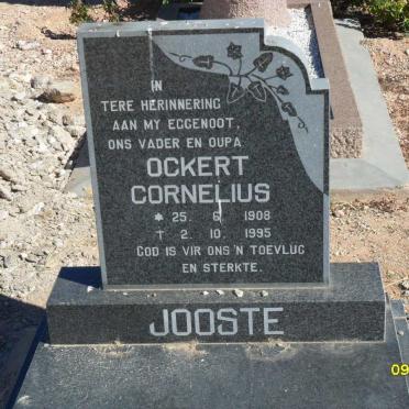 JOOSTE Ockert Cornelius 1908-1995