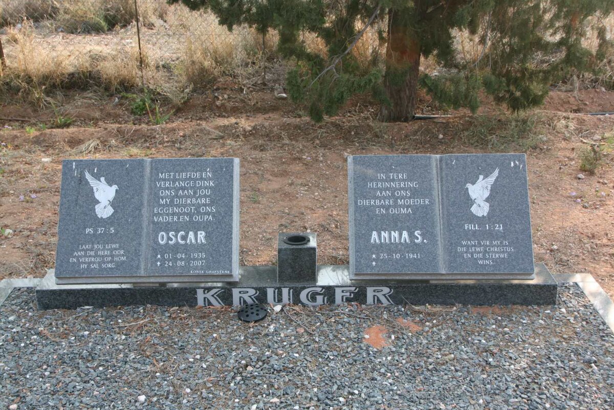 KRUGER Oscar 1935-2007 &amp; Anna S. 1941-