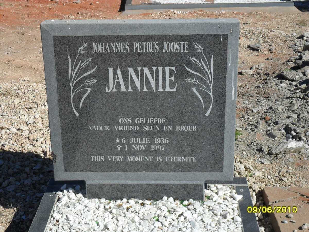 JOOSTE Johannes Petrus 1936-1997