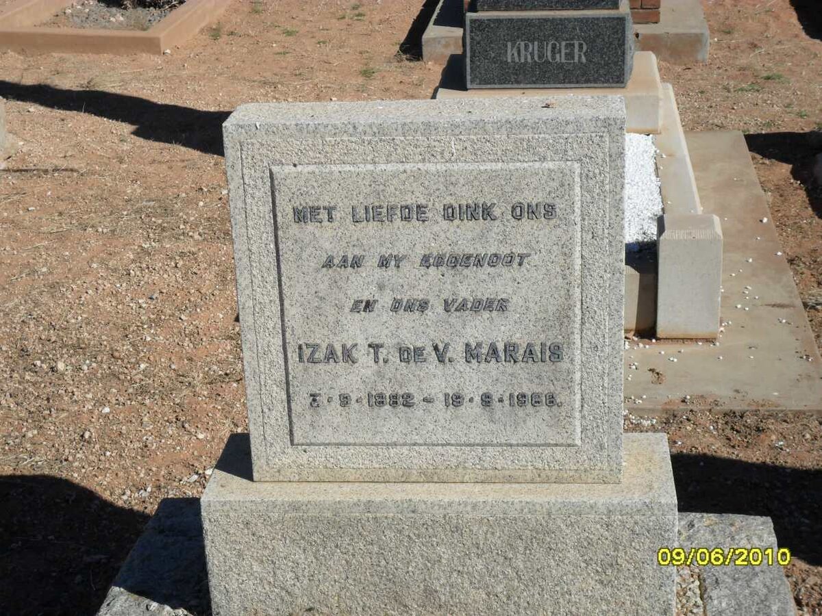 MARAIS Izak T. de V. 1882-1966