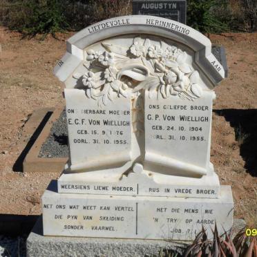 WIELLIGH E.C.F.,  von 1876-1955 :: VON WIELLIGH G.P. 1904-1955