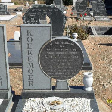 KOEKEMOER Neeltjie Johanna nee VON WIELLIGH 1942-1993