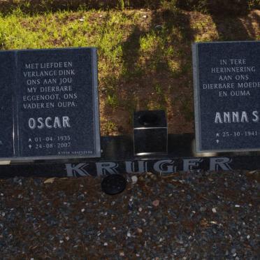 KRUGER Oscar 1935-2007 &amp; Anna S. 1941-