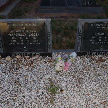 KRUGER Petronella Jacoba 1896-1982 :: KRUGER Hyman David 1938-1990