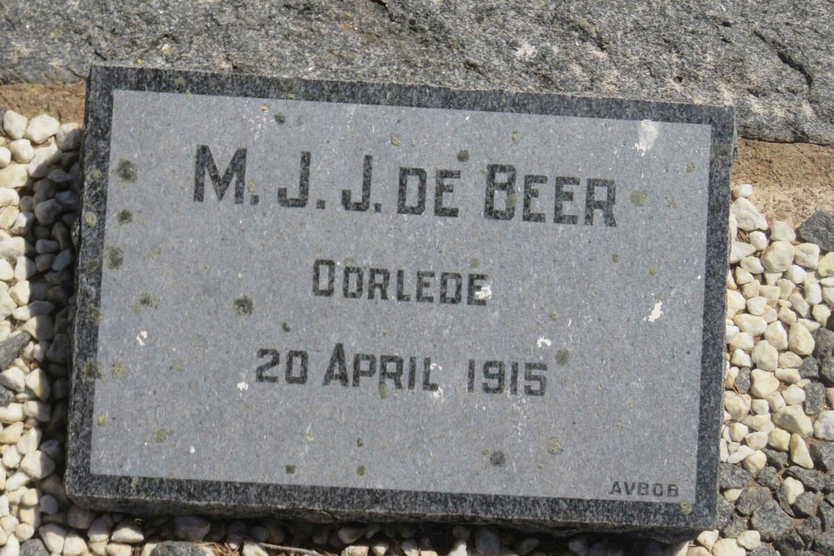 BEER M.J.J., de -1915